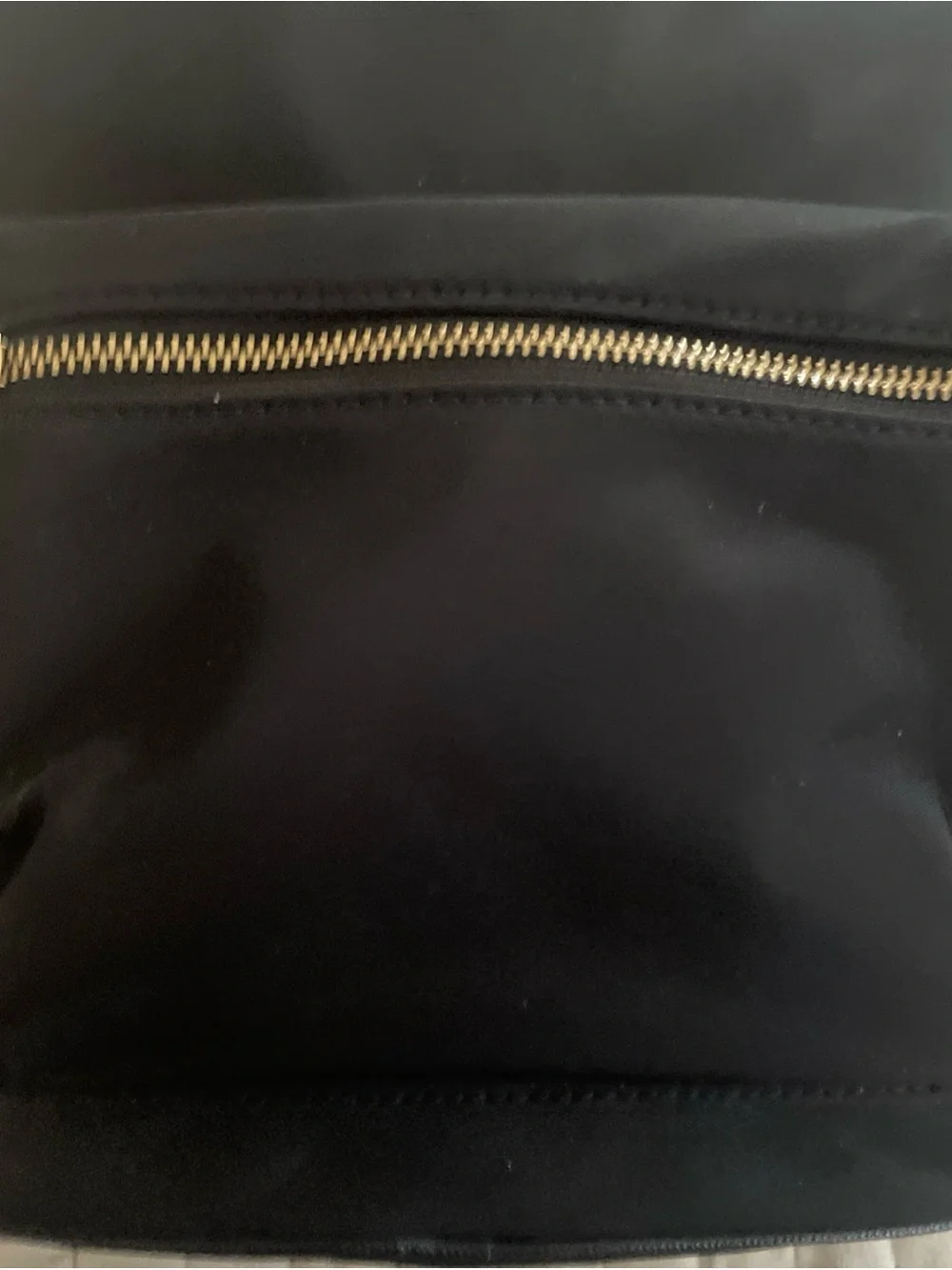 kate spade Black Nylon Backpack with Gold Hardware